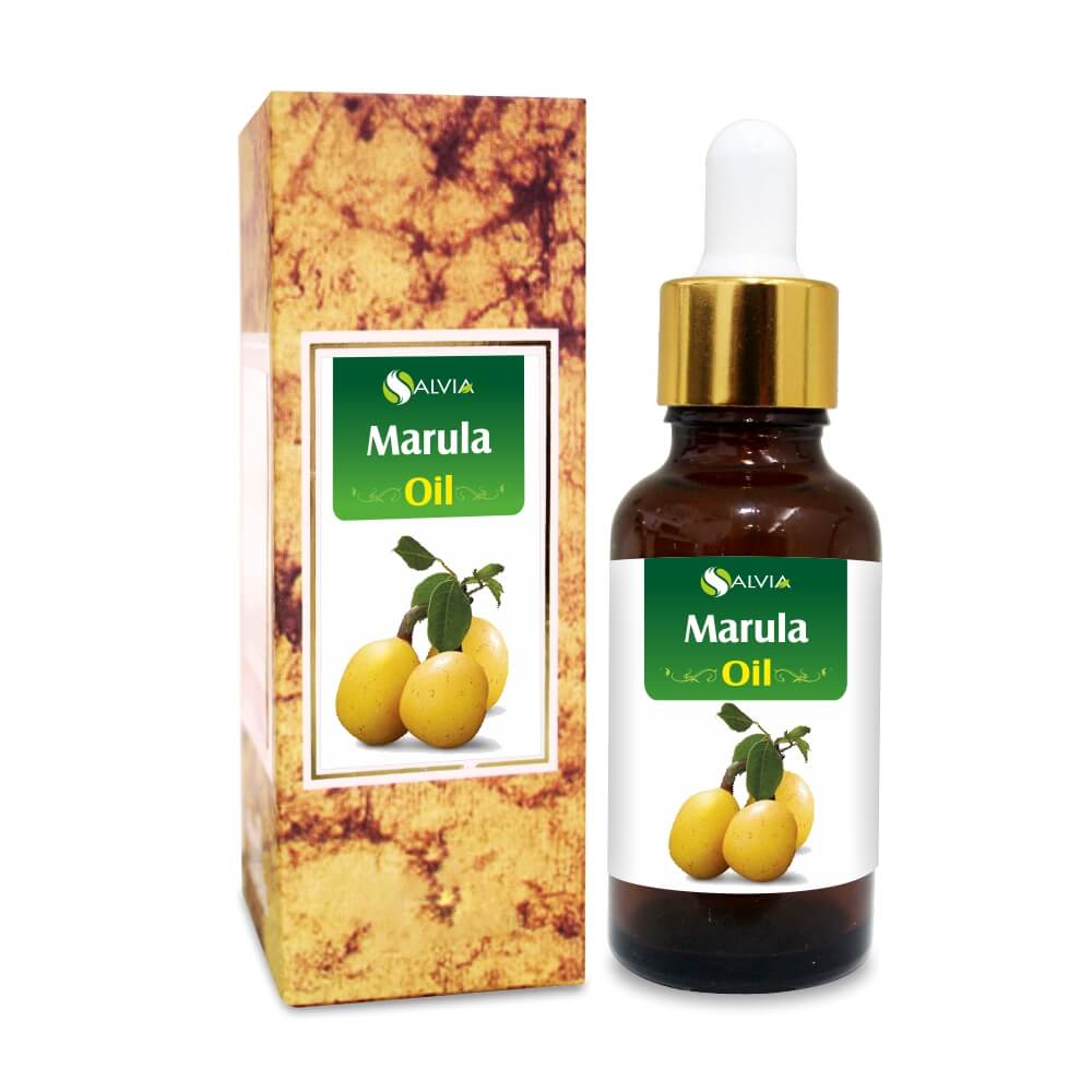 Salvia Natural Carrier Oils,Skin Darkening 10ml Marula Oil (Sclerocarya birrea) 100% Natural & Pure Undiluted Carrier Oil Manages Acne, Nourishes Scalp, Hydrates Skin, Soothes Skin Conditions